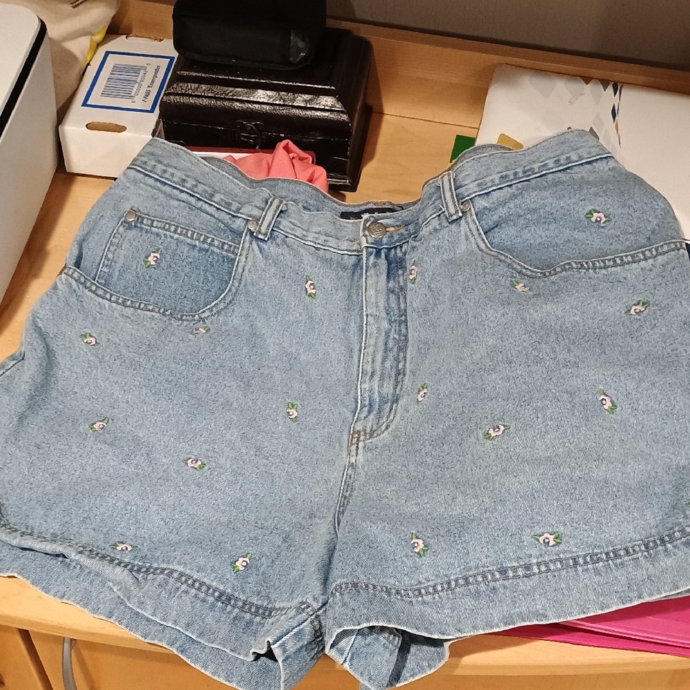 L.A. Blues Blue Jean Shorts Classic Cut-Off Style